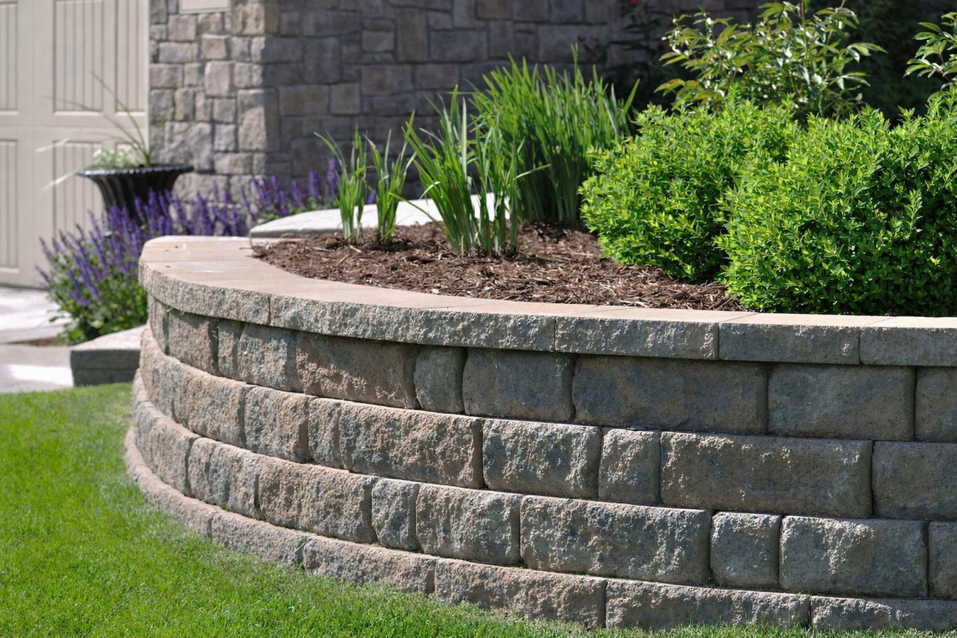 Retaining wall construction